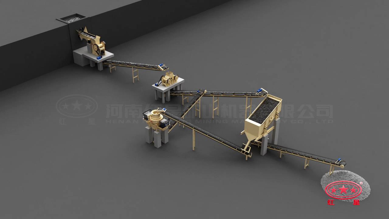 先粗、中細碎后再制砂