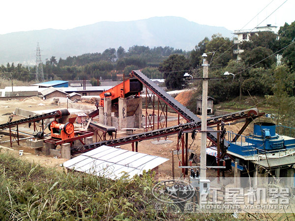 制砂生產(chǎn)線(xiàn)現(xiàn)場(chǎng)圖