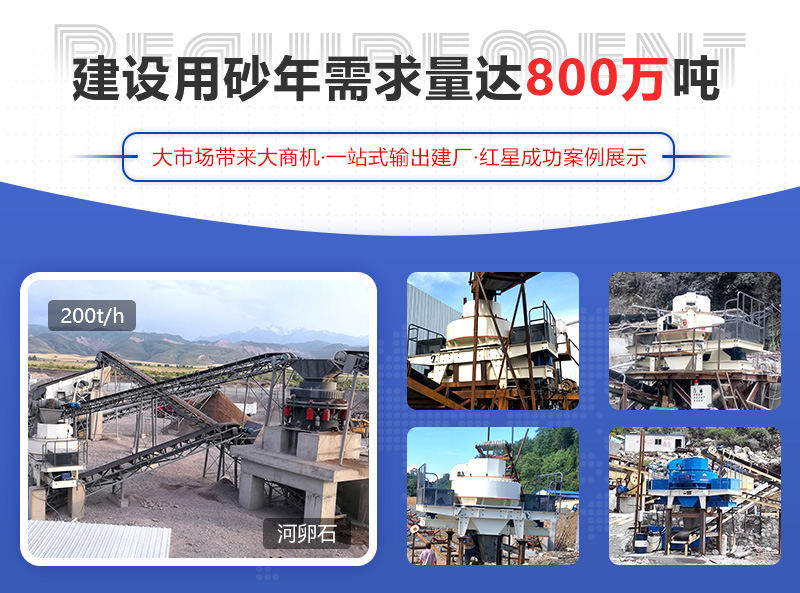 河卵石制砂項目成功案例，可提供參觀現場